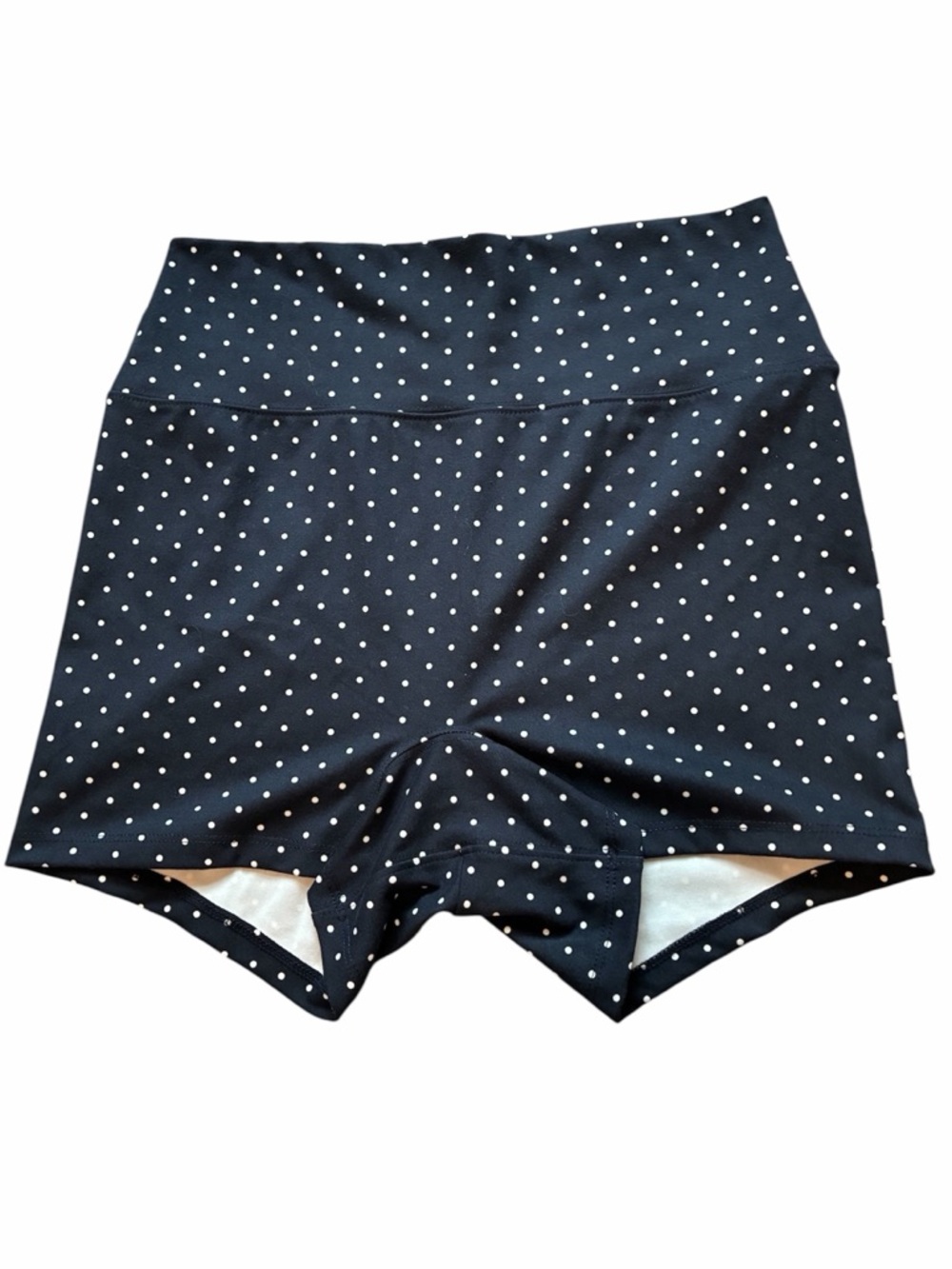 White Polka Dot Women’s High-Rise Shorts